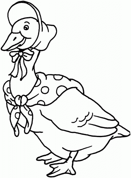 Mother Goose coloring page image