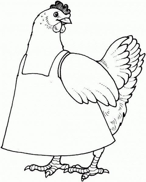 Mother Hen coloring page image