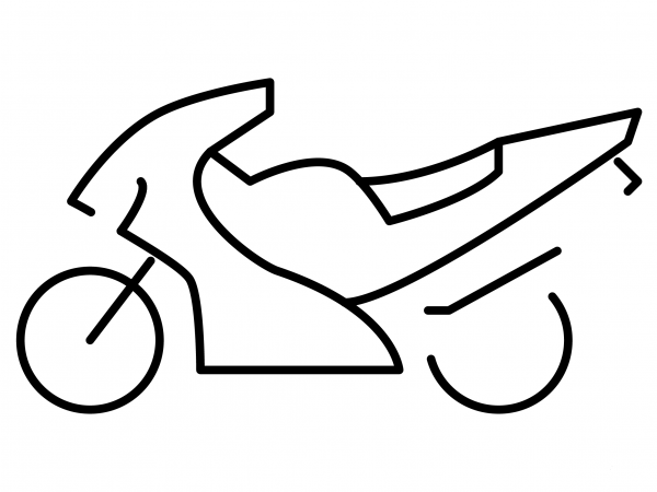 Motorcycle Emoji coloring page image