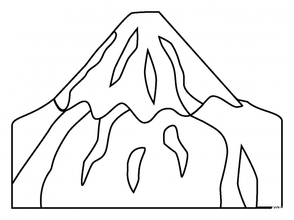 Mount Fuji Emoji Coloring Page Colouringpages