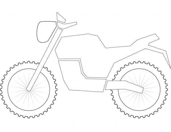 Mountain Bike Classic coloring page image