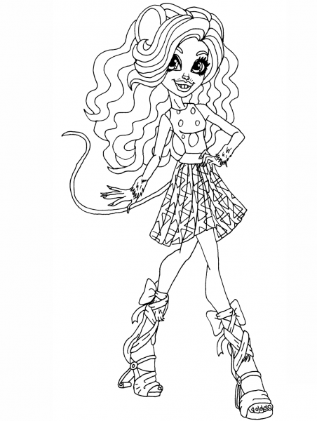Mouscedes King coloring page image