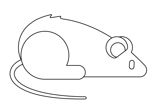 Mouse Side Emoji coloring page image
