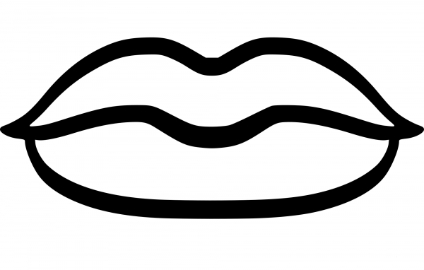 Mouth coloring page image