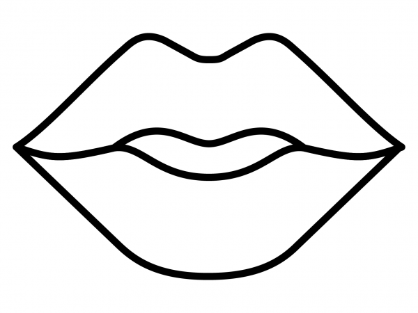 Mouth Emoji coloring page - ColouringPages