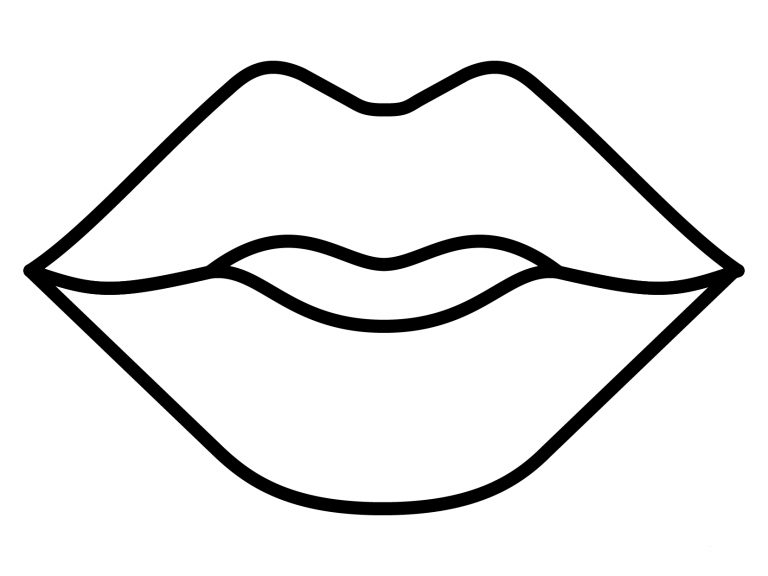Mouth Emoji coloring page - ColouringPages