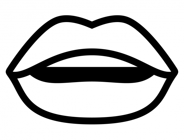 Mouth Emoji coloring page image