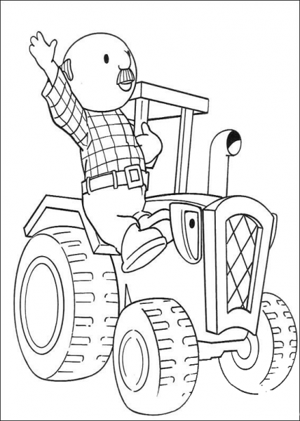 Mr Beasley And Travis coloring page image