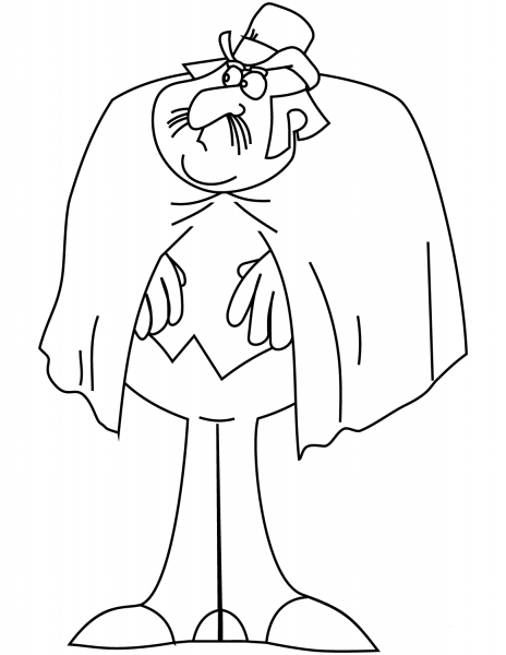 Mr  Fix coloring page image