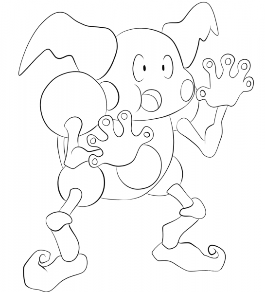 Mr Mime  coloring page image
