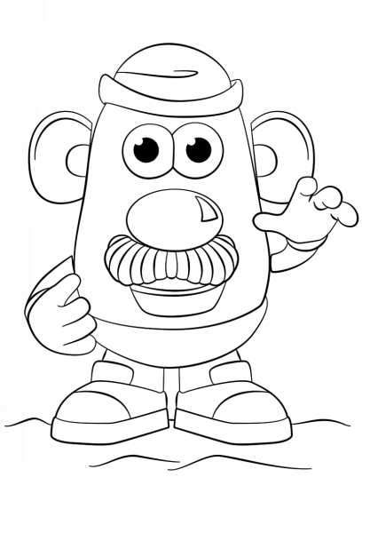 Mr  Potato Head coloring page image