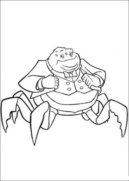 Mr. Waternoose coloring page image