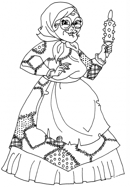 Ms Kindergrubber coloring page image