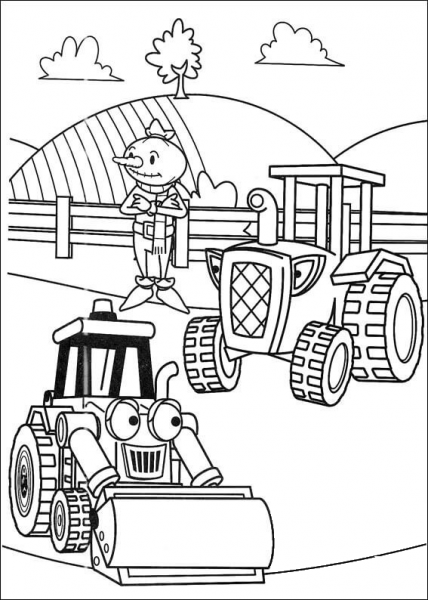 Muck Spud And Travis coloring page image