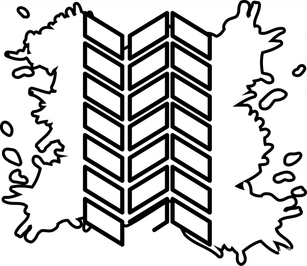Mud Tire Tracks coloring page image