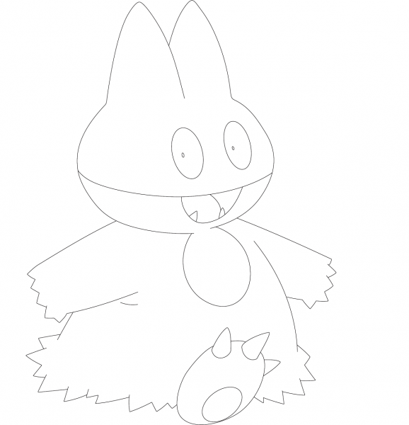 Munchlax coloring page image