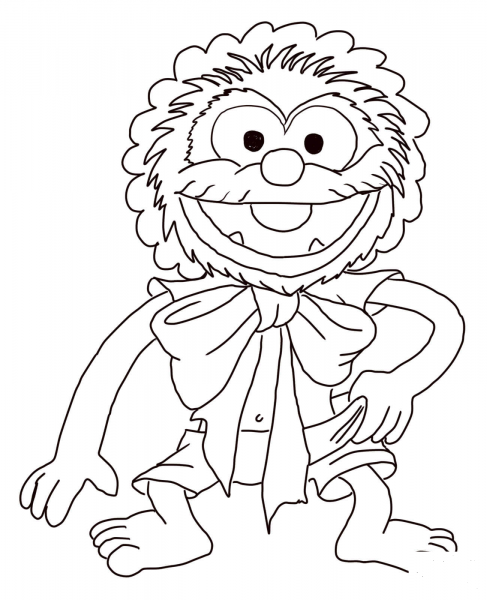 Muppet Babies Baby Animal coloring page image