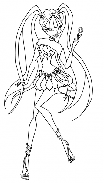 Musa coloring page image