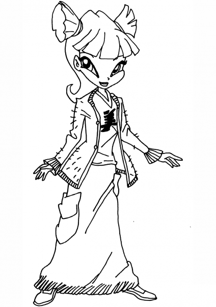 Musa Kid coloring page image