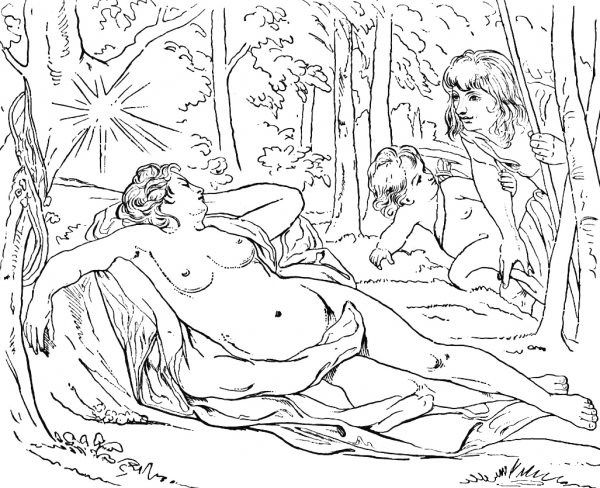 Muses Asleep  coloring page image