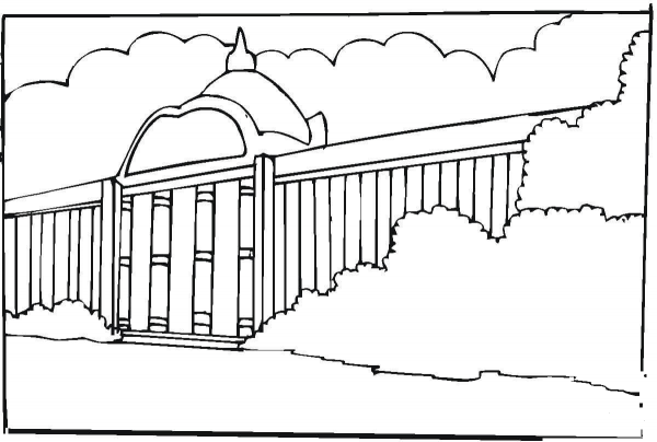 Museum   coloring page image