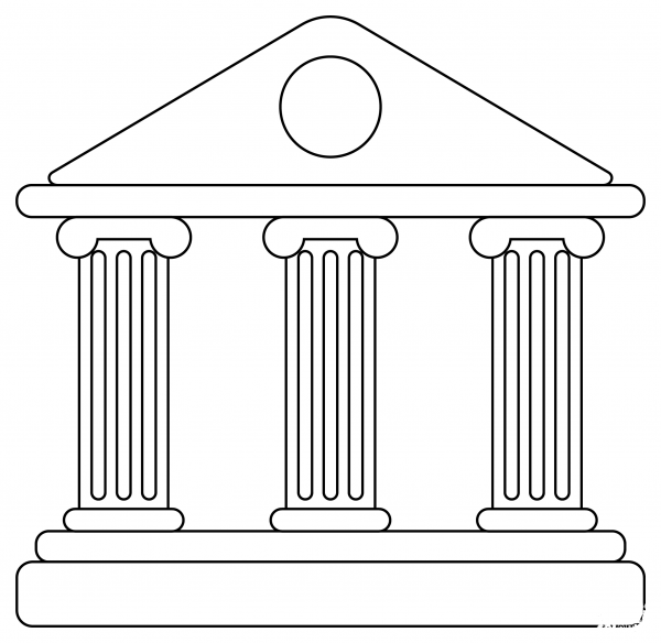 Museum coloring page image