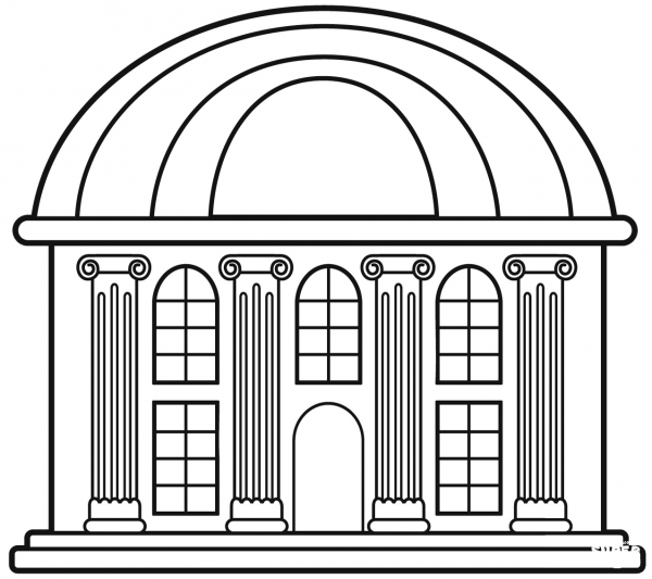 Museum coloring page image