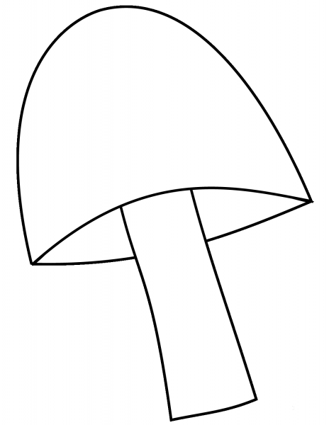 Mushroom coloring page image