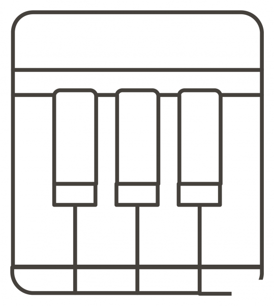 Musical Keyboard coloring page image