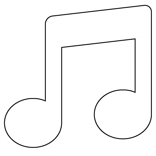 Musical Note Emoji coloring page - ColouringPages