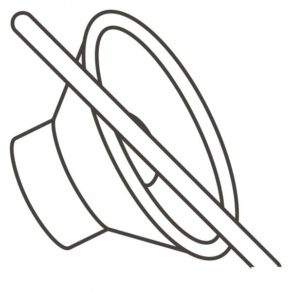 Muted Speaker coloring page image