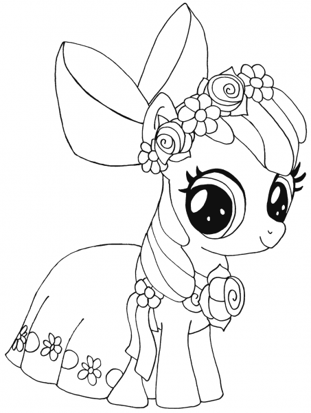 My Little Pony Apple Bloom coloring page image