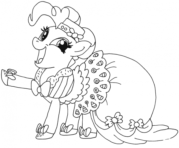 My Little Pony Pinkie Pie coloring page image