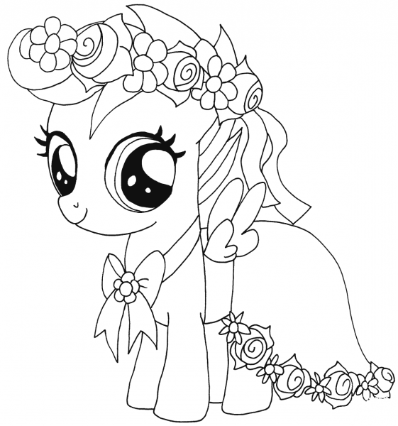 My Little Pony Scootaloo coloring page image