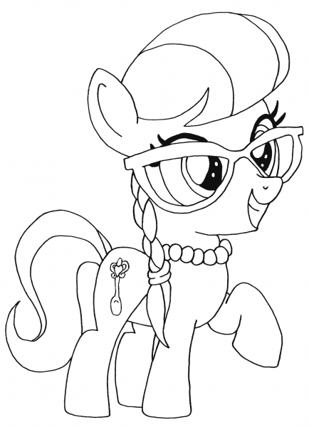 My Little Pony Silver Spoon coloring page image