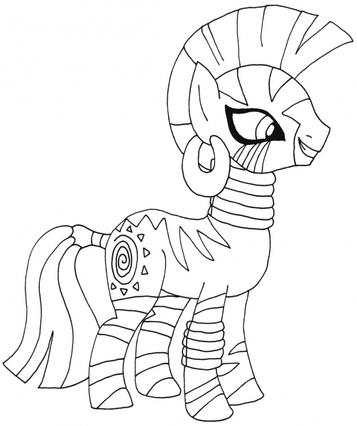 My Little Pony Zecora coloring page image
