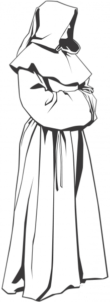Mysterious Monk  coloring page image
