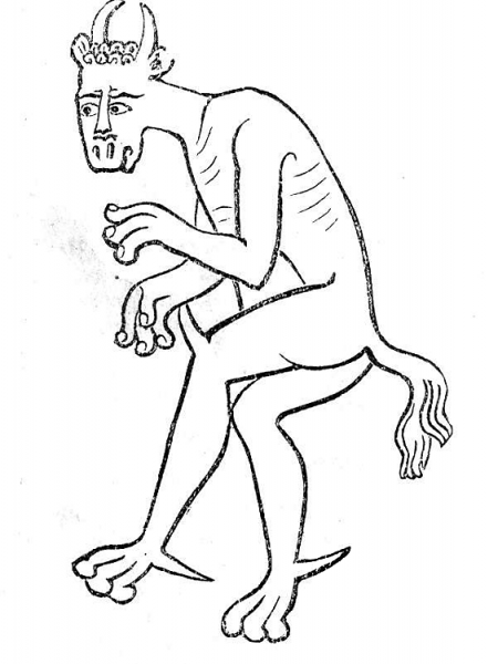 Mythological Demon  coloring page image