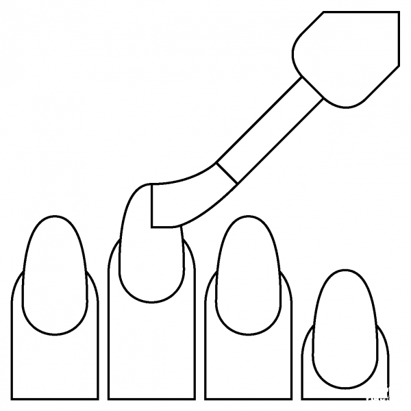 Nail Polish Emoji coloring page image