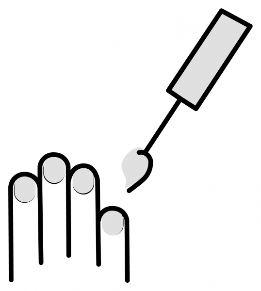 Nail Polish Emoji coloring page image