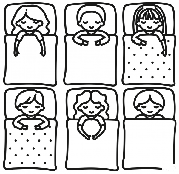 Nap Time coloring page image
