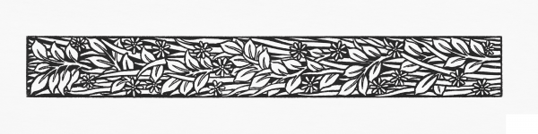 Narrow Band of Ornament Foliage coloring page image