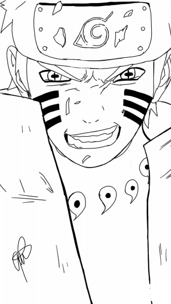 Naruto 687 coloring page image