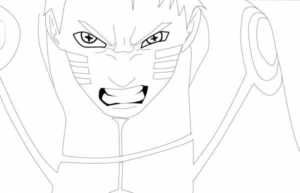 Naruto Hokage coloring page image
