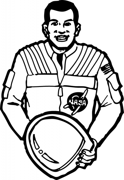 Nasa Astronaut coloring page image