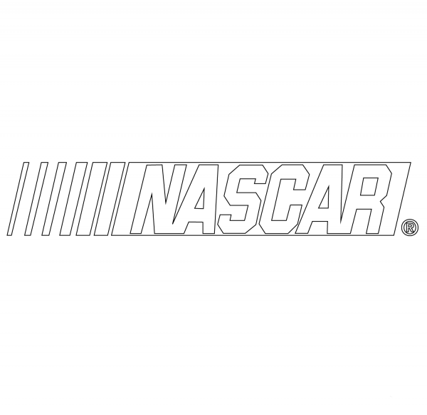 NASCAR Logo coloring page image
