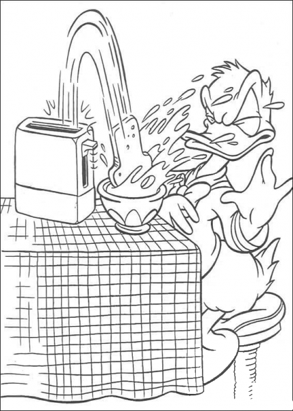 Naughty Bread  coloring page image