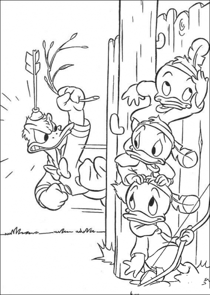 Naughty Hunter  coloring page image