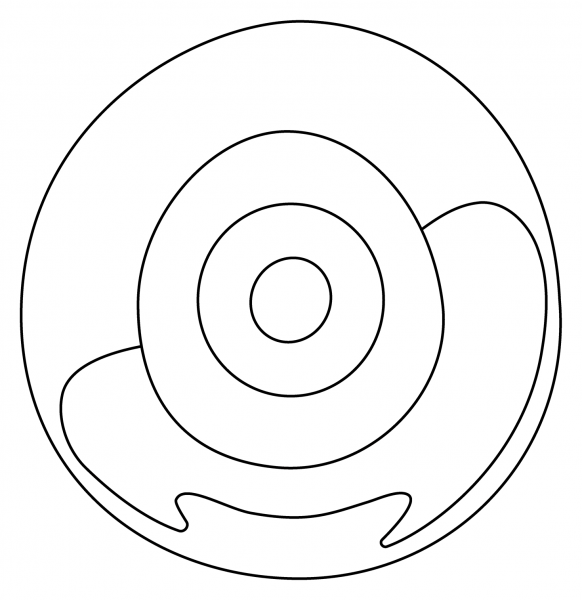 Nazar Amulet Emoji coloring page image