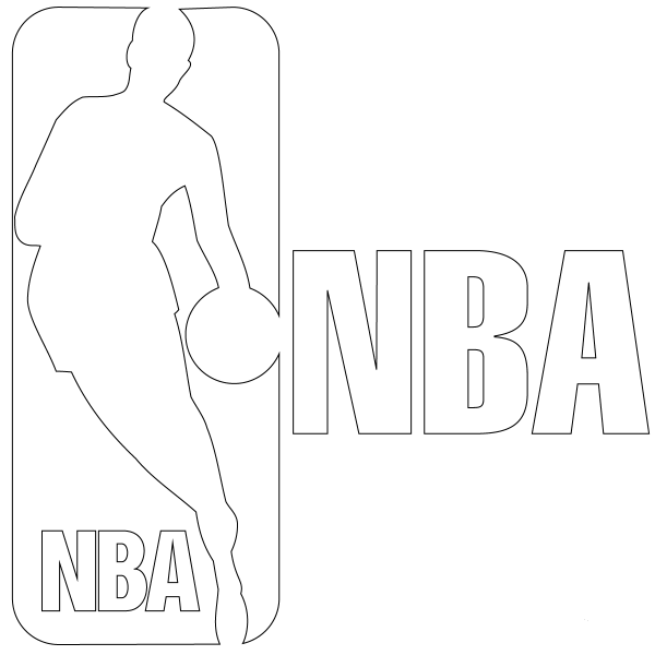 NBA Logo coloring page image